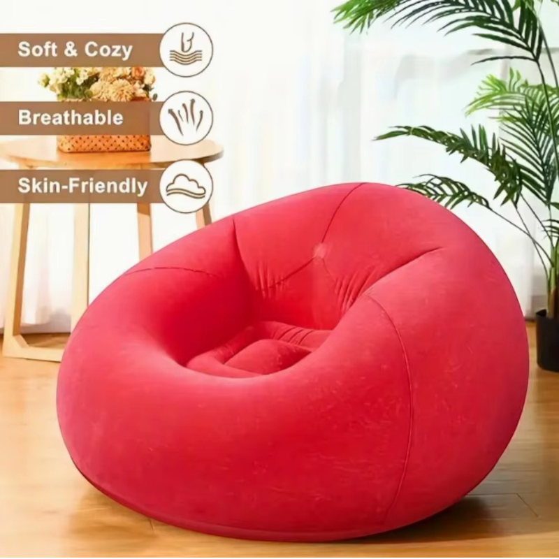 Inflatable Lazy Sofa – Foldable Bean Bag Style | Multicolor Comfort Chair