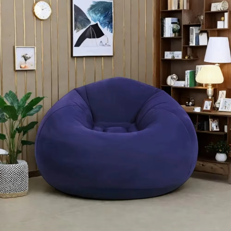 Inflatable Lazy Sofa – Foldable Bean Bag Style | Multicolor Comfort Chair