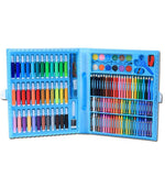 Kids’ Complete Art Set – Watercolor Pens, Crayons; Brushes – Portable Children’s Painting Kit