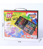 Kids’ Complete Art Set – Watercolor Pens, Crayons; Brushes – Portable Children’s Painting Kit