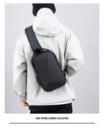 Large Capacity Outdoor Cycling Crossbody Bag – Multi-Functional USB Charging Shoulder Bag for Men