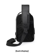 Large Capacity Outdoor Cycling Crossbody Bag – Multi-Functional USB Charging Shoulder Bag for Men