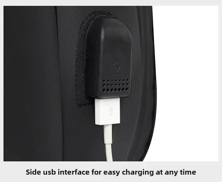 Large Capacity Outdoor Cycling Crossbody Bag – Multi-Functional USB Charging Shoulder Bag for Men