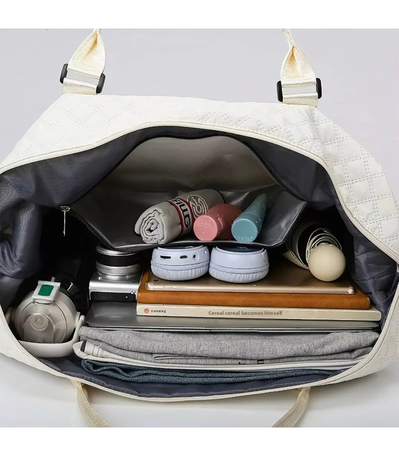 Large Capacity Women’s Sports Travel Bag – Fashionable Shoulder Multi Purpose Hand Luggage