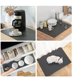 Large Super Absorbent Quick-Dry Kitchen &amp; Bathroom Mat – Non-Slip Drain Pad for Tableware &amp; Floors