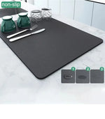 Large Super Absorbent Quick-Dry Kitchen &amp; Bathroom Mat – Non-Slip Drain Pad for Tableware &amp; Floors