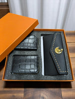 Luxury Wallet Trio Gift Set with Box