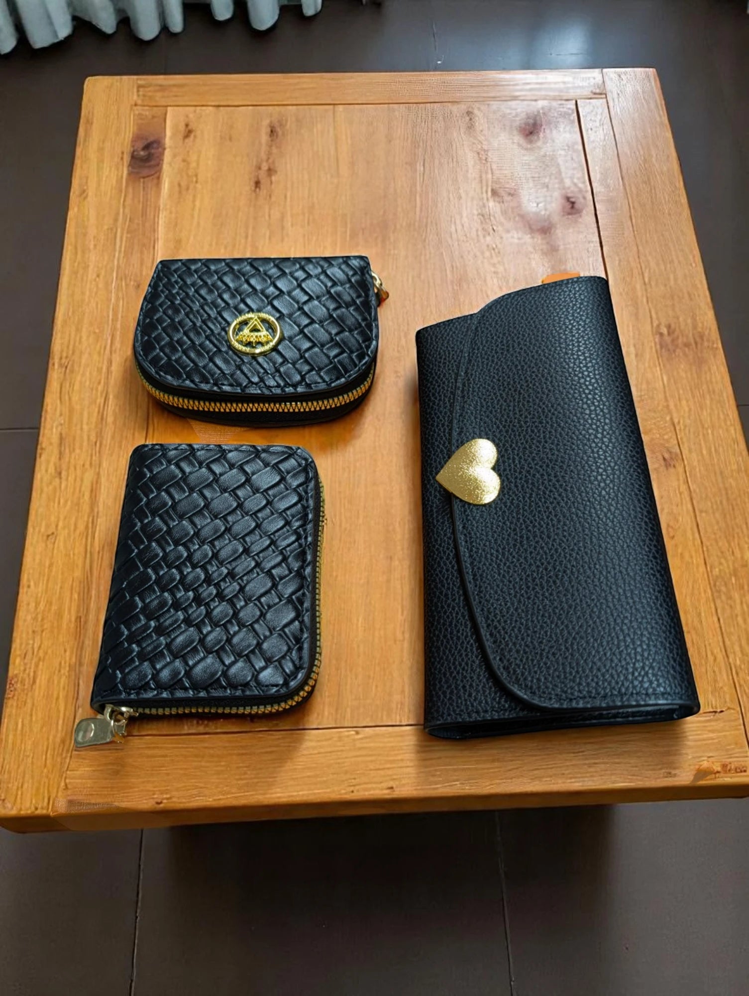 Luxury Wallet Trio Gift Set with Box