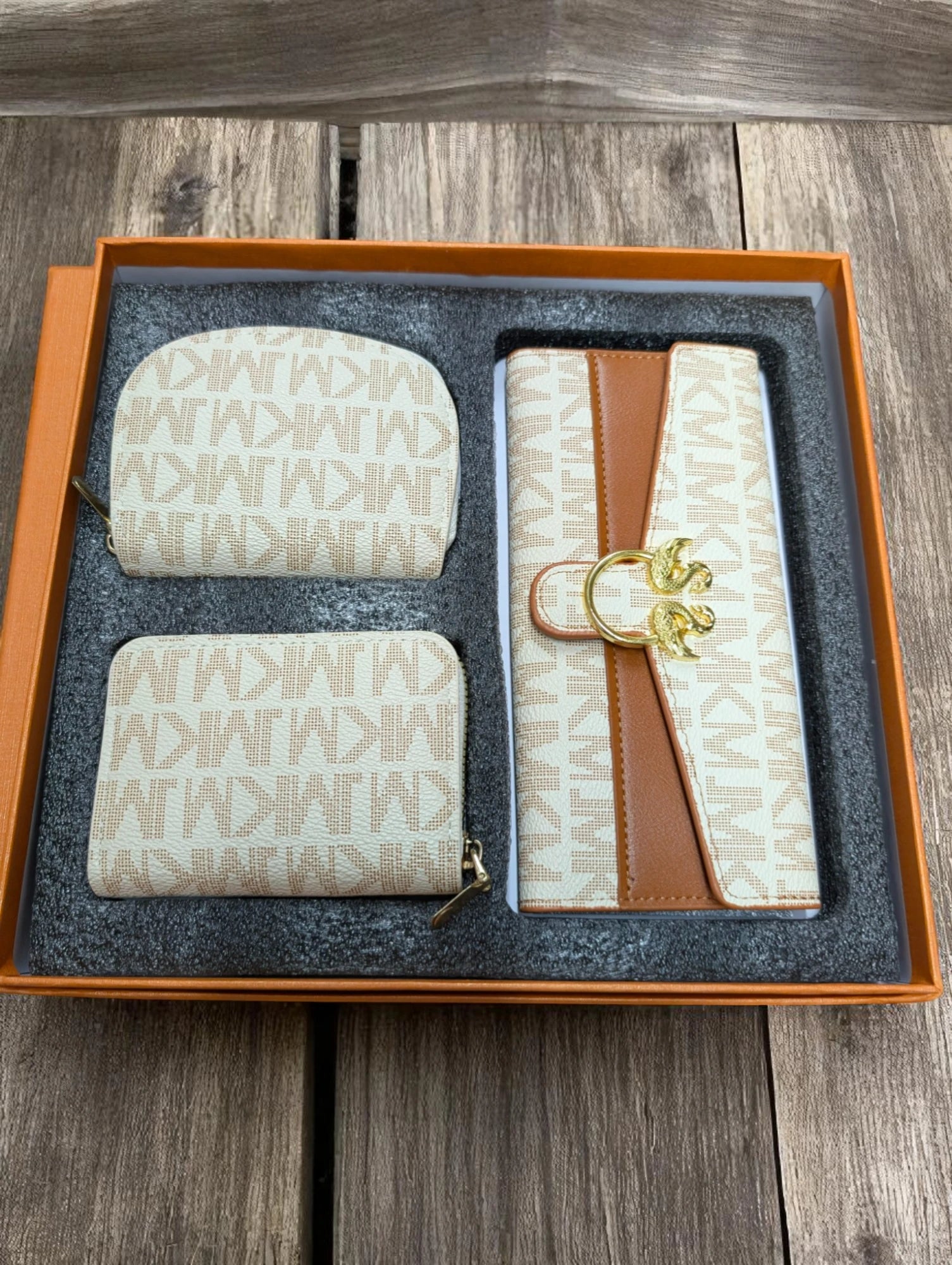 Luxury Wallet Trio Gift Set with Box