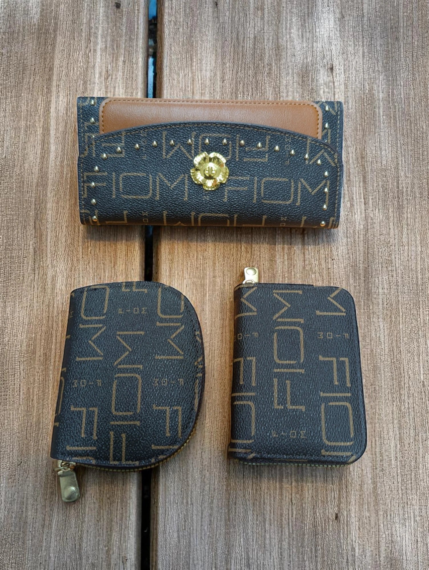 Luxury Wallet Trio Gift Set with Box
