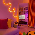 Flexible 5M 12V Neon Style LED Strip Light for Home Decor and Car Lighting