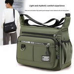 Men’s Crossbody Shoulder Bag – Oxford Cloth Travel Sling Bag with Large Capacity