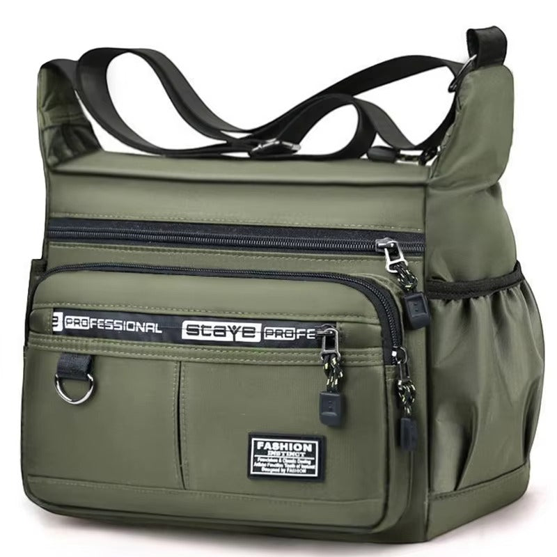 Men’s Crossbody Shoulder Bag – Oxford Cloth Travel Sling Bag with Large Capacity