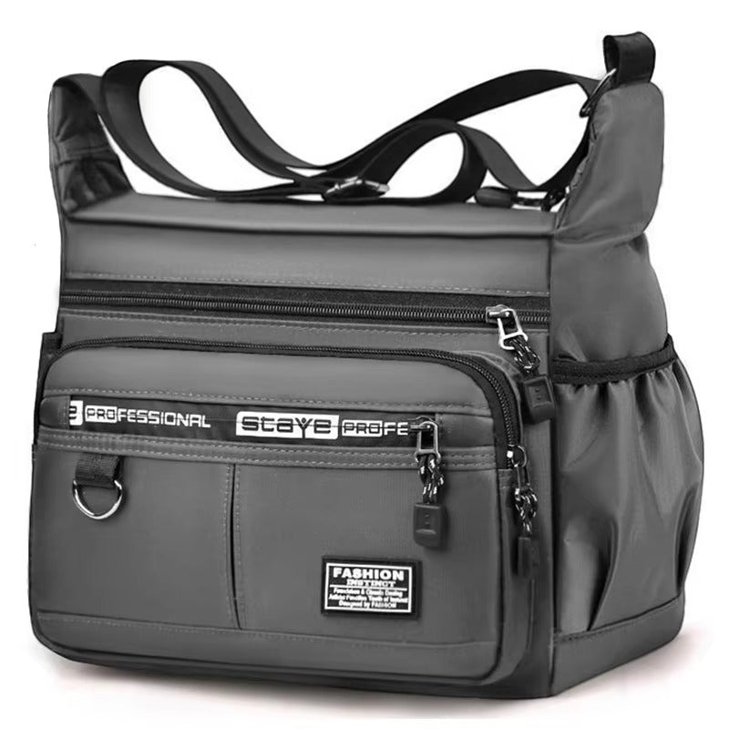 Men’s Crossbody Shoulder Bag – Oxford Cloth Travel Sling Bag with Large Capacity