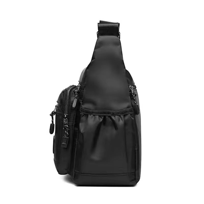 Men’s Crossbody Shoulder Bag – Oxford Cloth Travel Sling Bag with Large Capacity