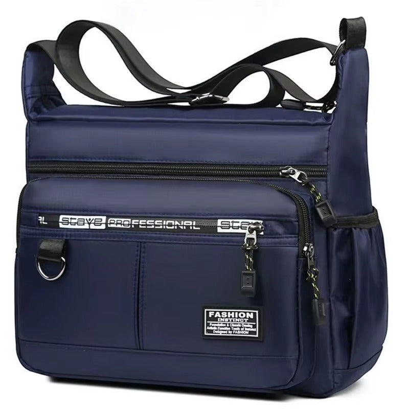 Men’s Crossbody Shoulder Bag – Oxford Cloth Travel Sling Bag with Large Capacity