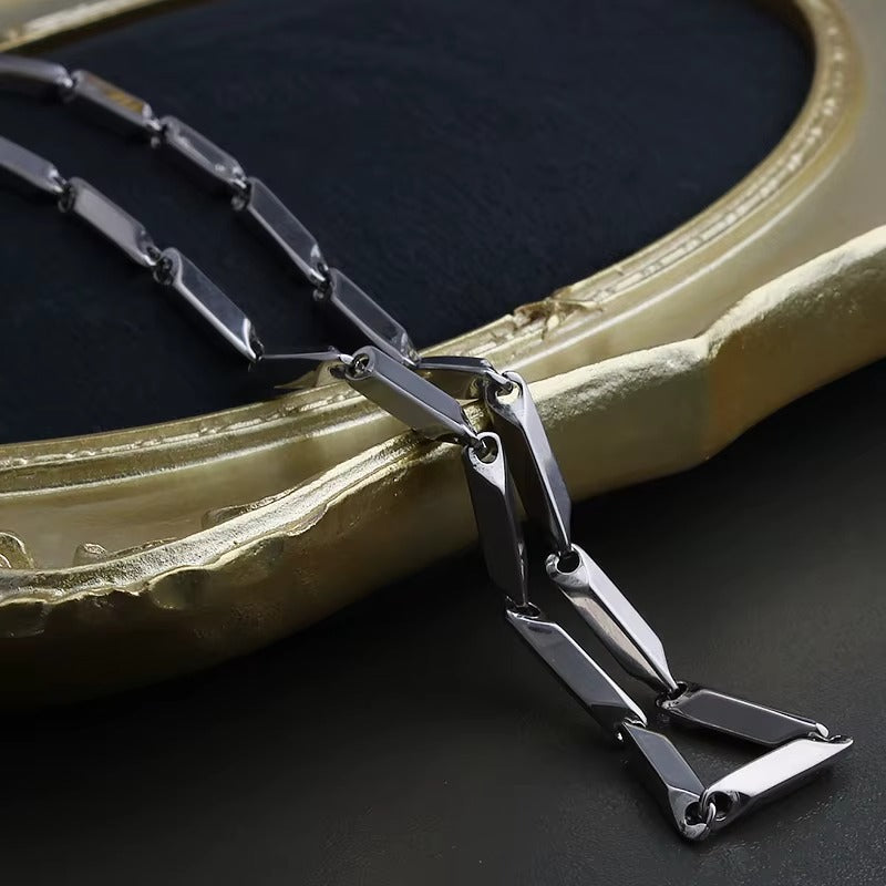 Men's Silver-Tone Chain Necklace