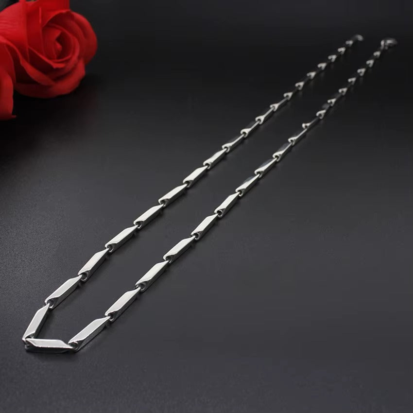 Men's Silver-Tone Chain Necklace