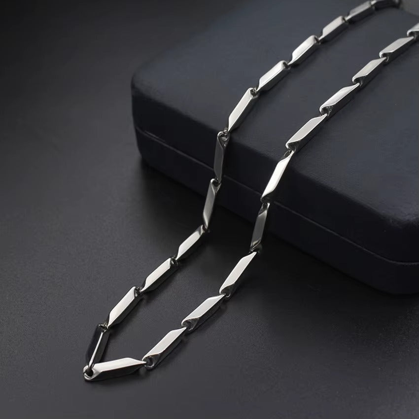 Men's Silver-Tone Chain Necklace