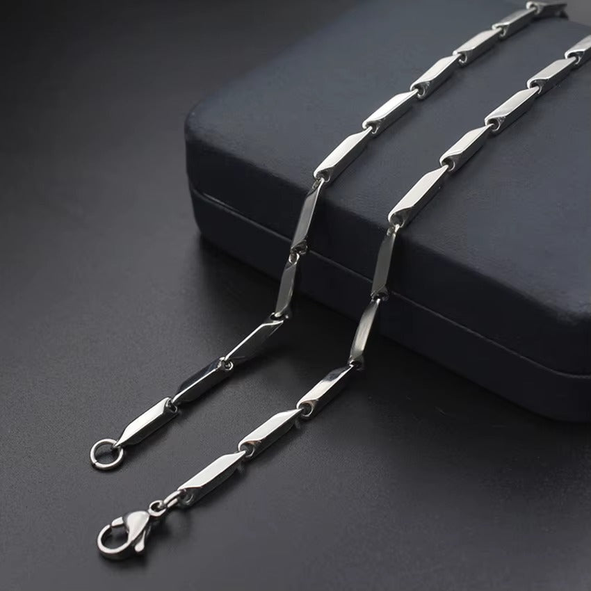 Men's Silver-Tone Chain Necklace