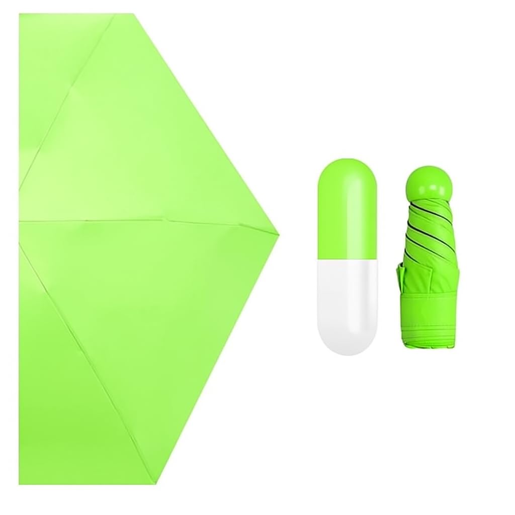 Mini Foldable Capsule Umbrella – Anti UV Portable Travel Umbrella for Sunny &amp; Rainy Days