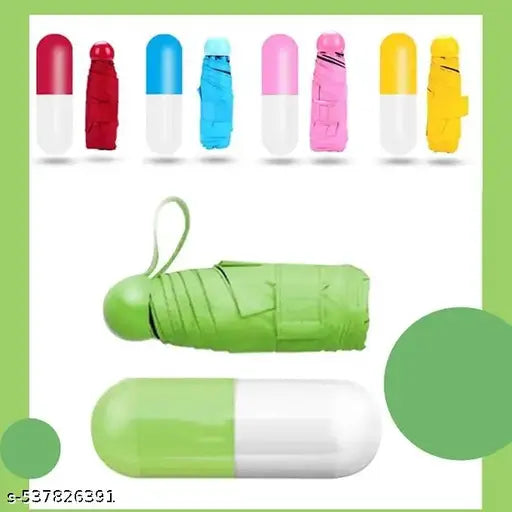 Mini Foldable Capsule Umbrella – Anti UV Portable Travel Umbrella for Sunny &amp; Rainy Days