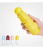 Mini Foldable Capsule Umbrella – Anti UV Portable Travel Umbrella for Sunny &amp; Rainy Days