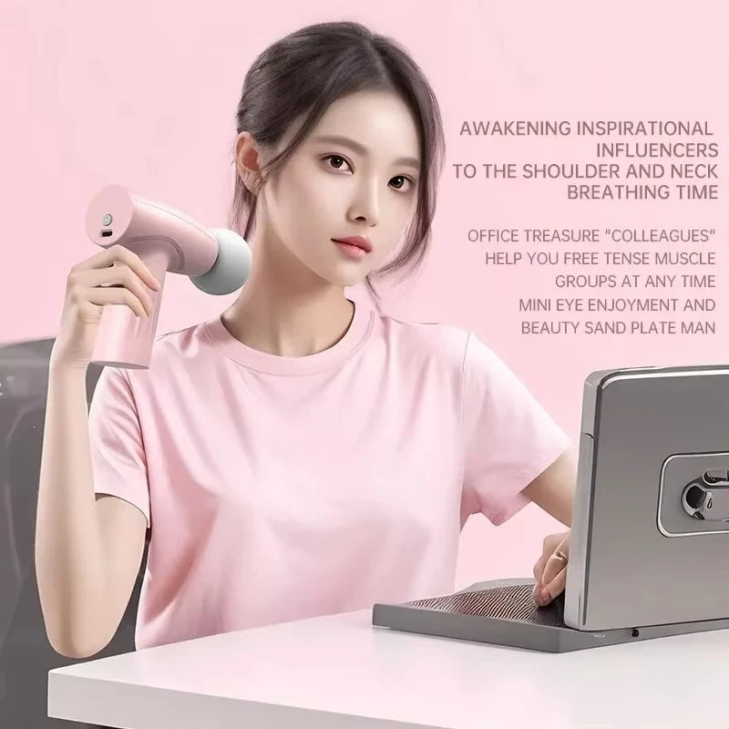 Mini Massage Gun – Portable Deep Tissue Percussion Massager for Muscle Relaxation, Neck & Back Pain Relief, Fitness Recovery