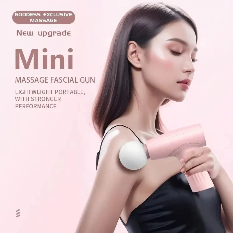Mini Massage Gun – Portable Deep Tissue Percussion Massager for Muscle Relaxation, Neck & Back Pain Relief, Fitness Recovery