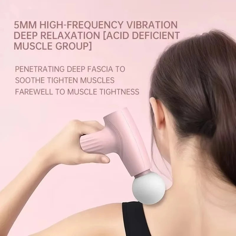 Mini Massage Gun – Portable Deep Tissue Percussion Massager for Muscle Relaxation, Neck & Back Pain Relief, Fitness Recovery