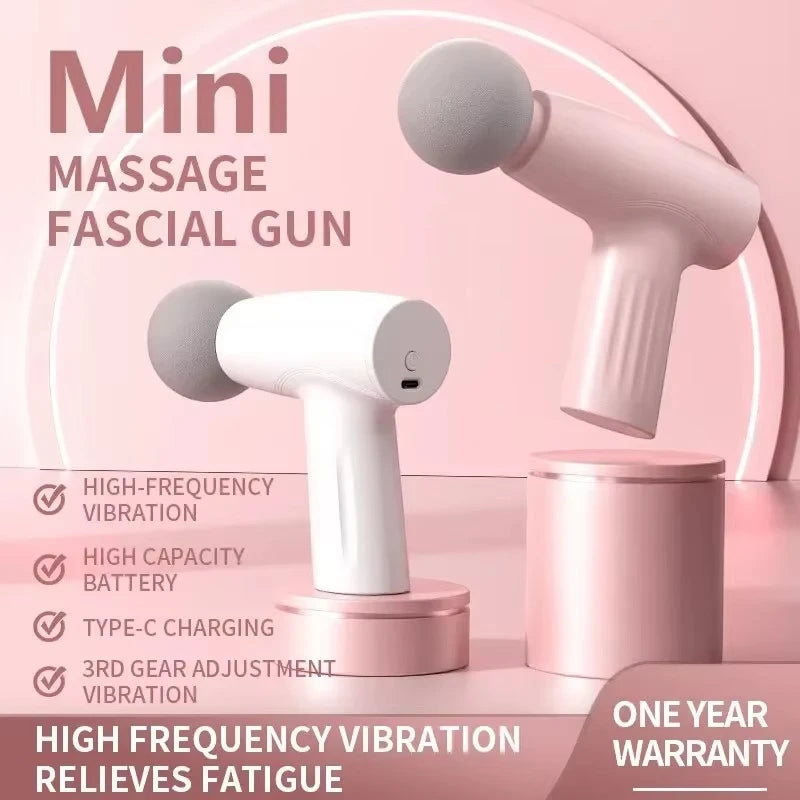 Mini Massage Gun – Portable Deep Tissue Percussion Massager for Muscle Relaxation, Neck & Back Pain Relief, Fitness Recovery