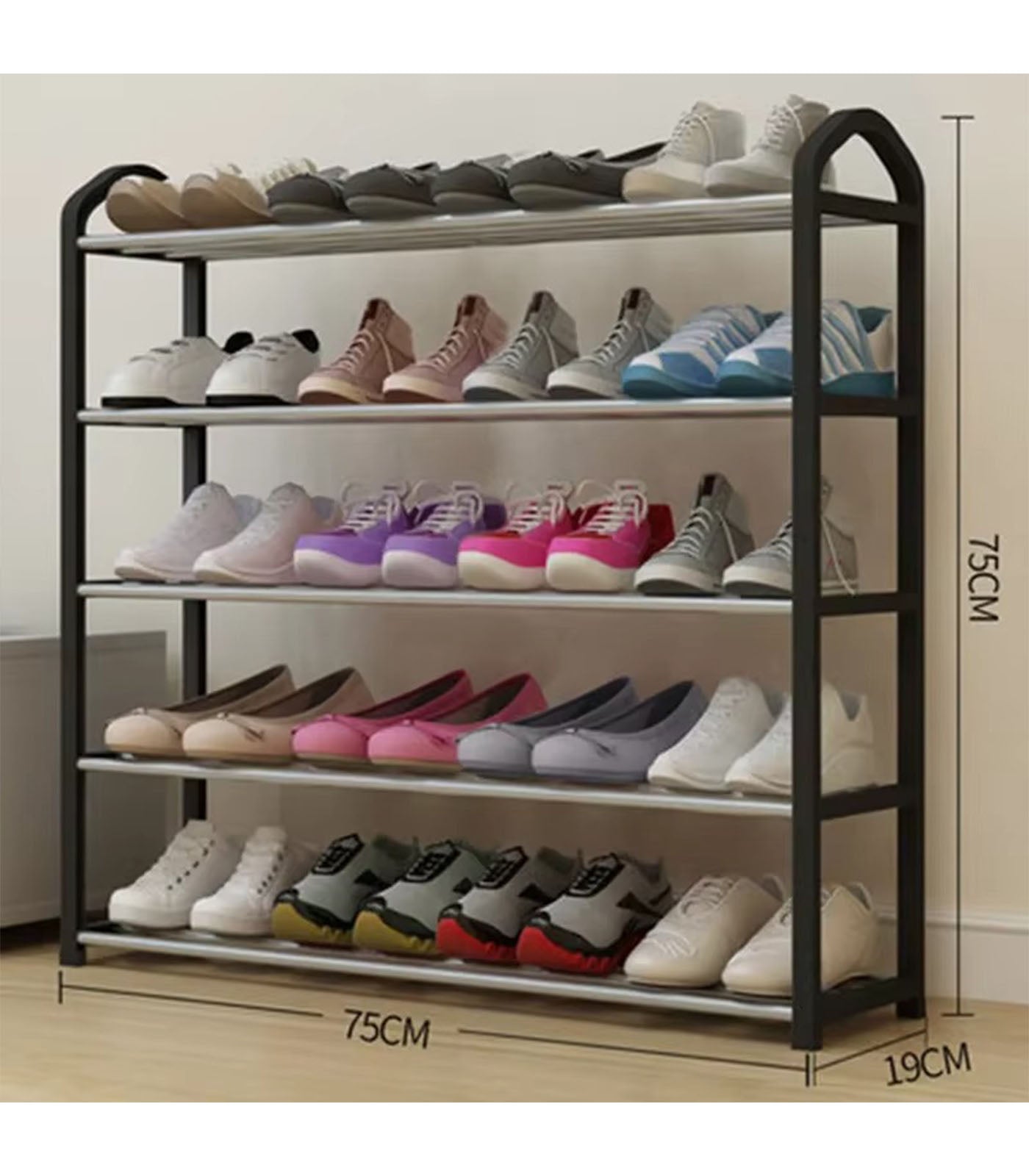 Multi Layer Shoe Rack – Compact Entryway Shoe Hanger & Storage Shelf