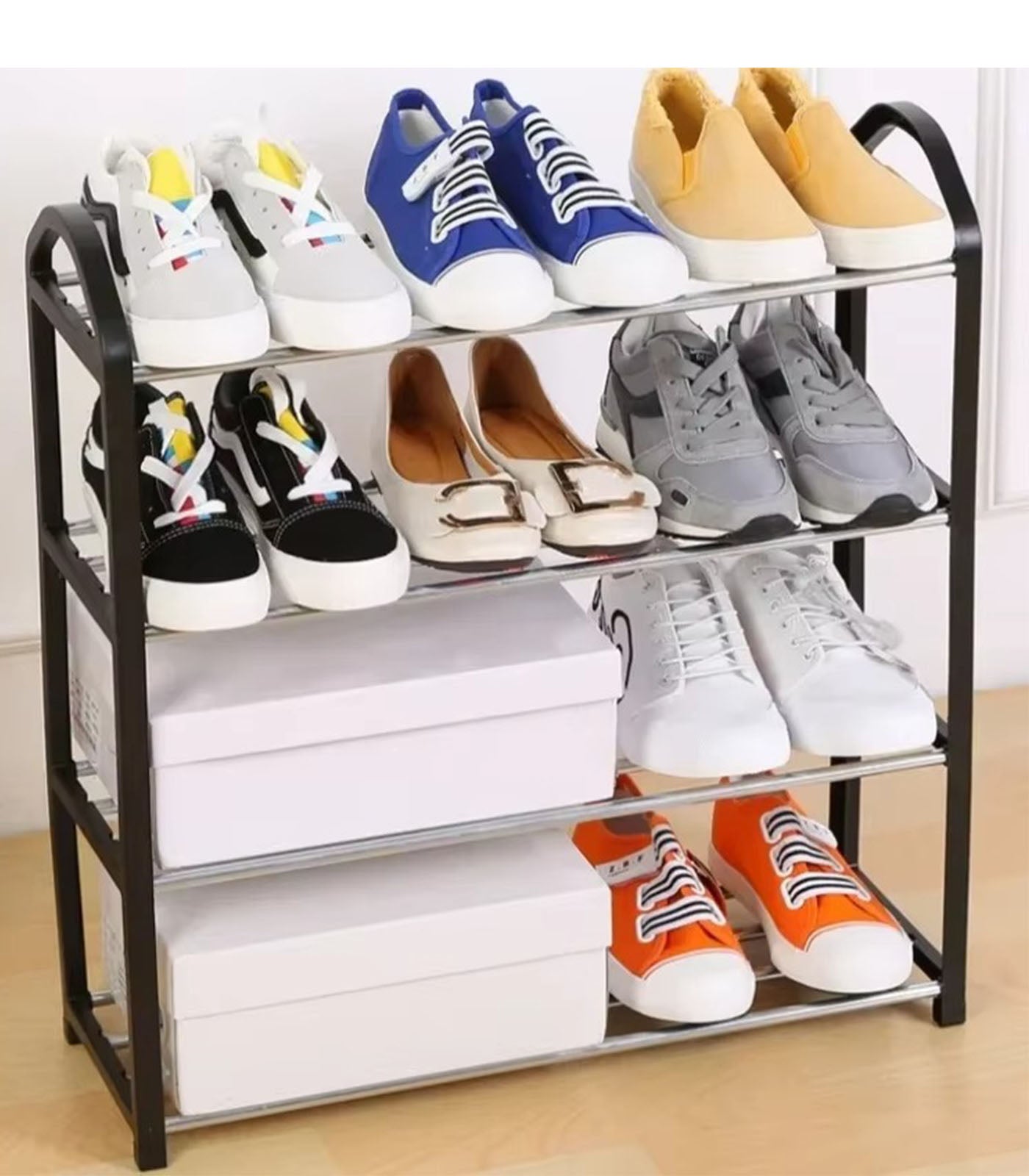 Multi Layer Shoe Rack – Compact Entryway Shoe Hanger & Storage Shelf