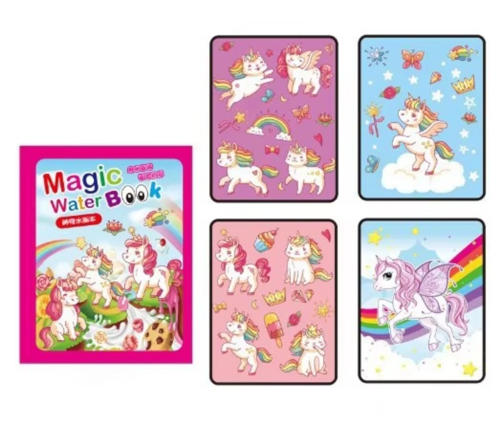 Kids Magic Water Drawing Books – Reusable Coloring Books for Boys &amp; Girls – Ideal Birthday &amp; Christmas Gift for Kids