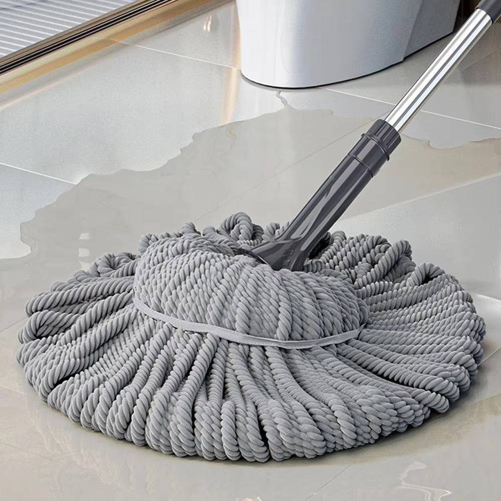 No-Hand Wash Self-Squeeze Mop – 128cm Rotating Floor Cleaning Mop
