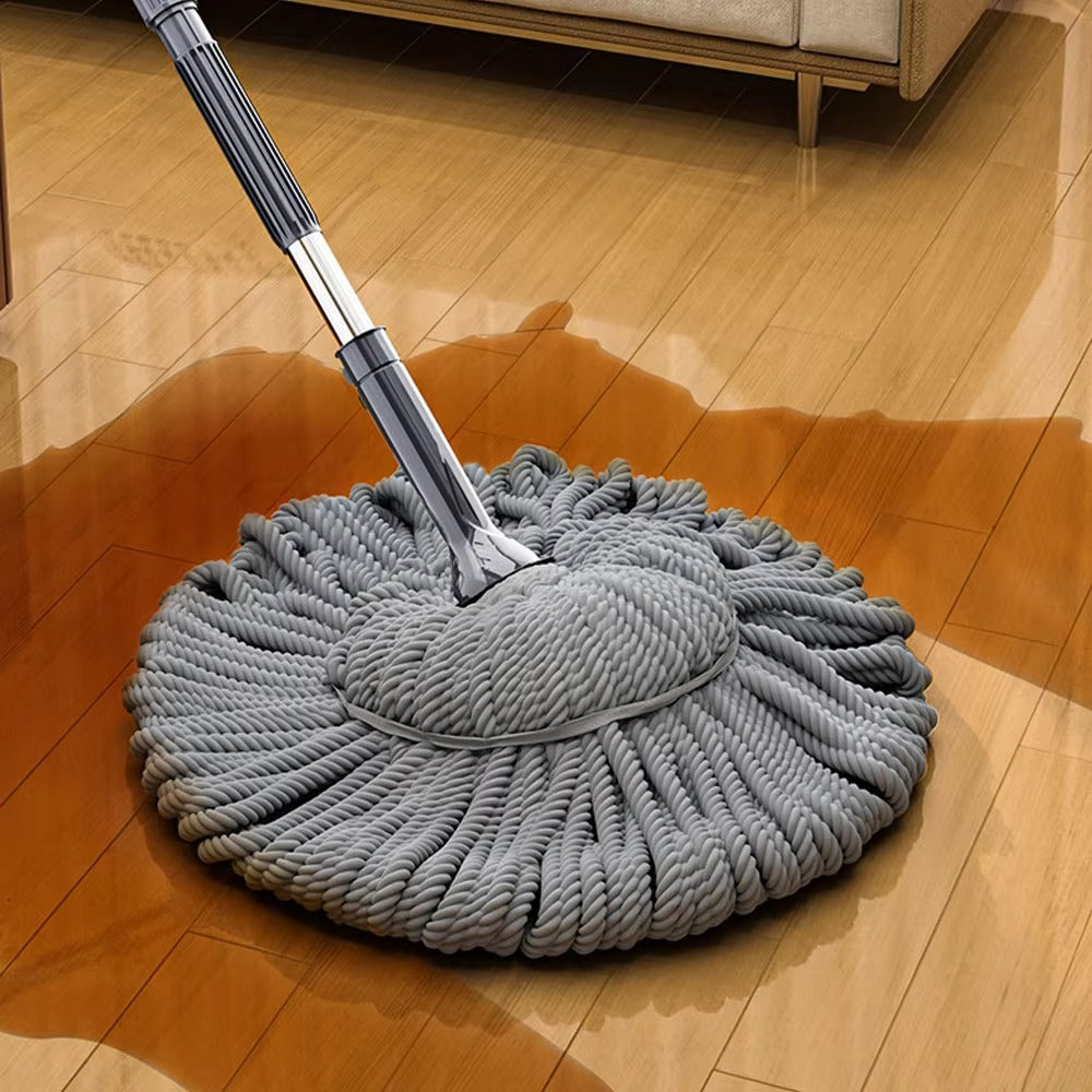 No-Hand Wash Self-Squeeze Mop – 128cm Rotating Floor Cleaning Mop