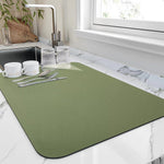 Non-Slip Super Absorbent Kitchen Dish Drying Mat