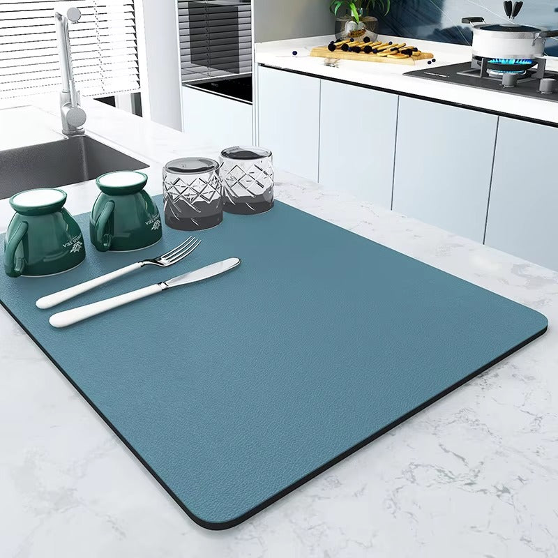 Non-Slip Super Absorbent Kitchen Dish Drying Mat