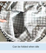 Foldable Cotton Linen Laundry Basket – Minimalist Storage Hamper
