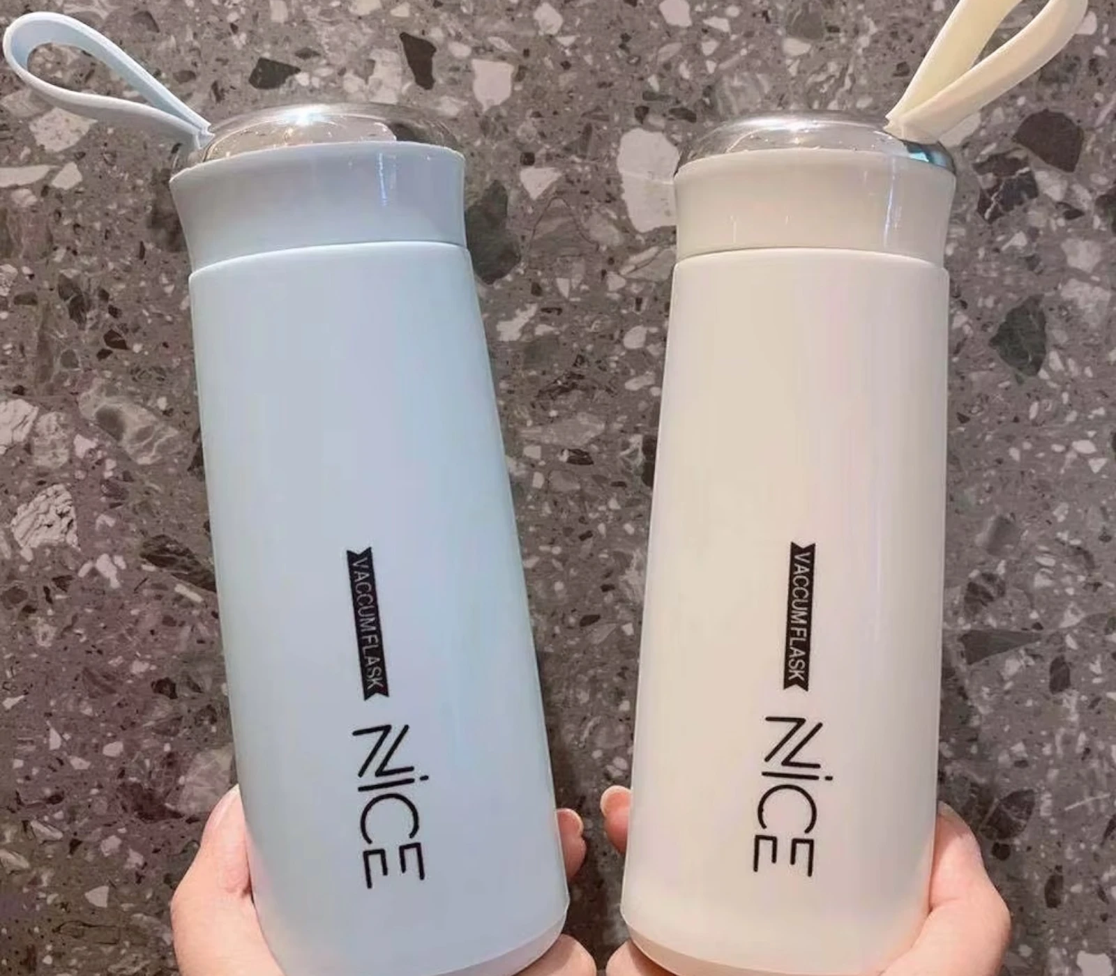 Portable Glass Cup 400ml Thermos Cup – Leak-proof, Fashionable Drinkware – Double-Layer Insulated Thermos Kettle