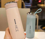 Portable Glass Cup 400ml Thermos Cup – Leak-proof, Fashionable Drinkware – Double-Layer Insulated Thermos Kettle