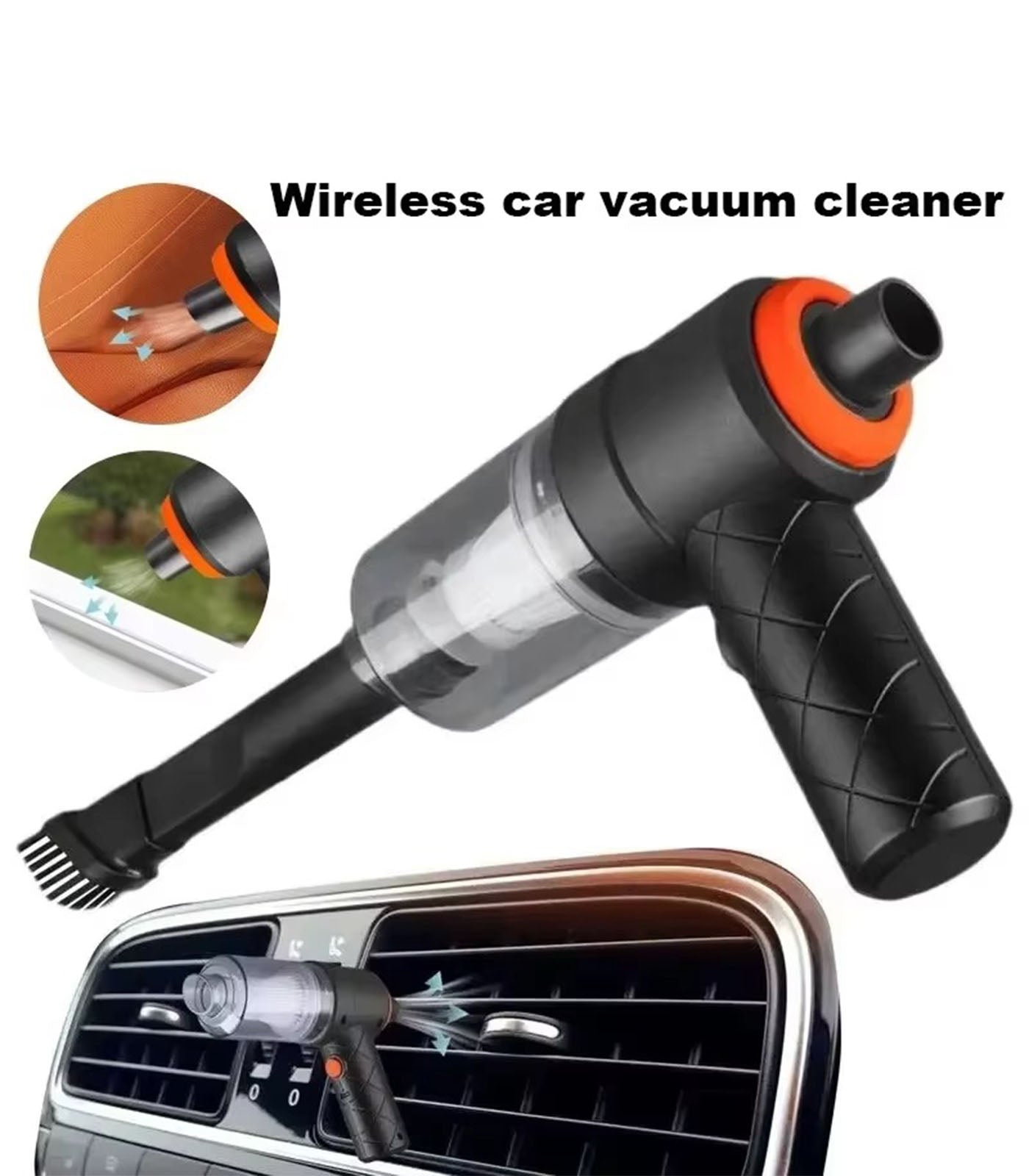 Portable Wireless Car Vacuum Cleaner – Handheld Dust Collector