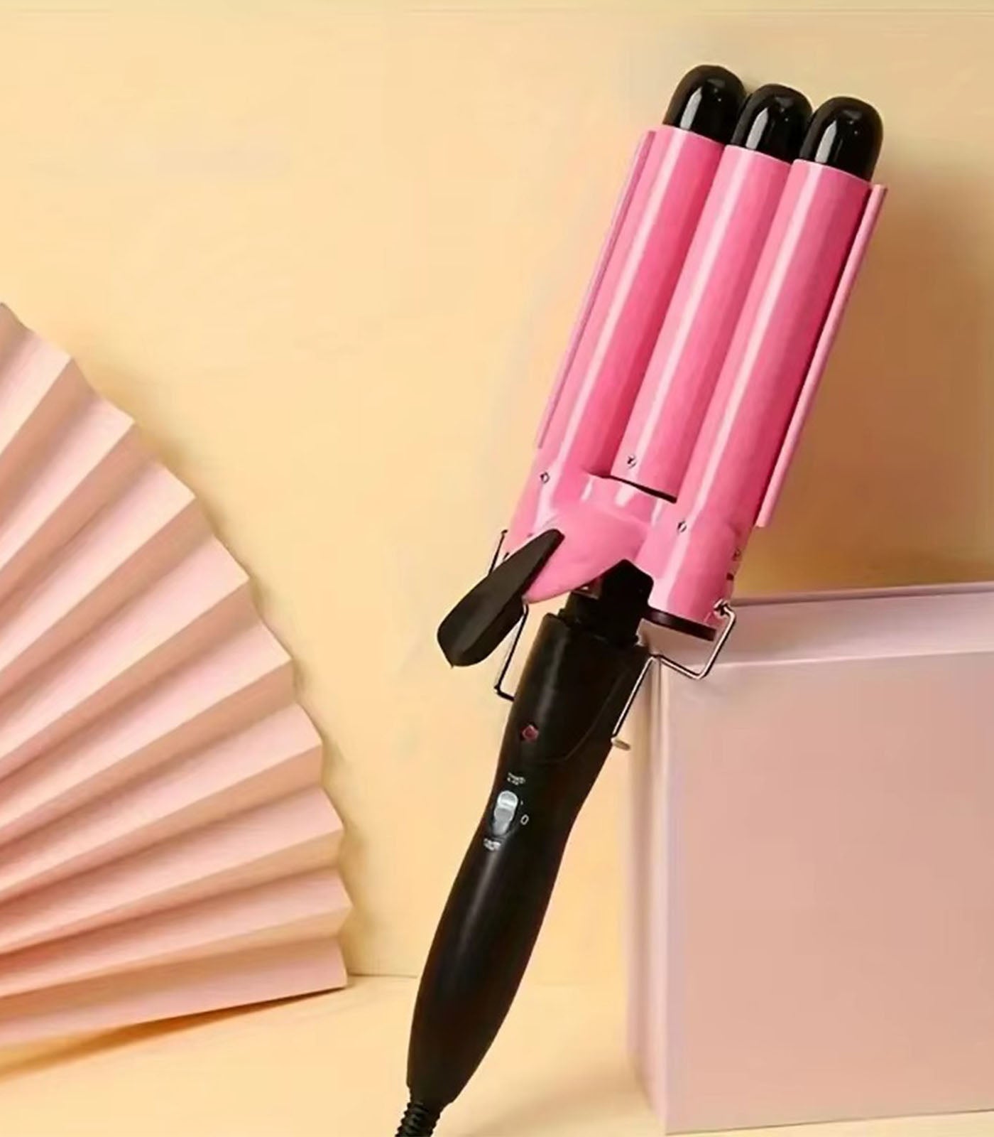 Professional Triple Barrel Curling Iron – M11 Hair Waver Styler with Adjustable Heat for Quick; Long-Lasting Curls