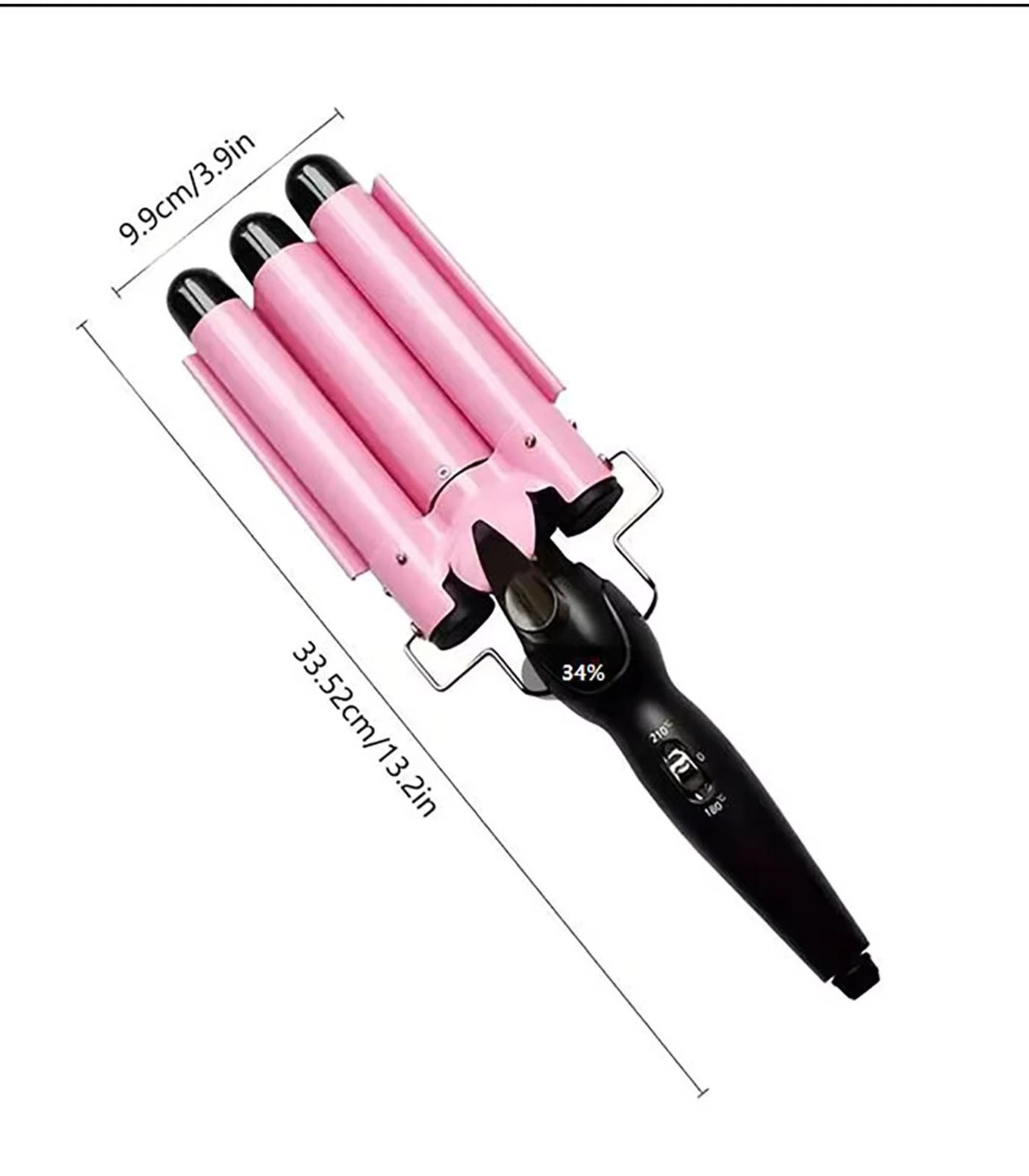 Professional Triple Barrel Curling Iron – M11 Hair Waver Styler with Adjustable Heat for Quick; Long-Lasting Curls