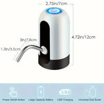 Quickly dispense water from 5–20L Jugs with this USB Rechargeable Electric Pump