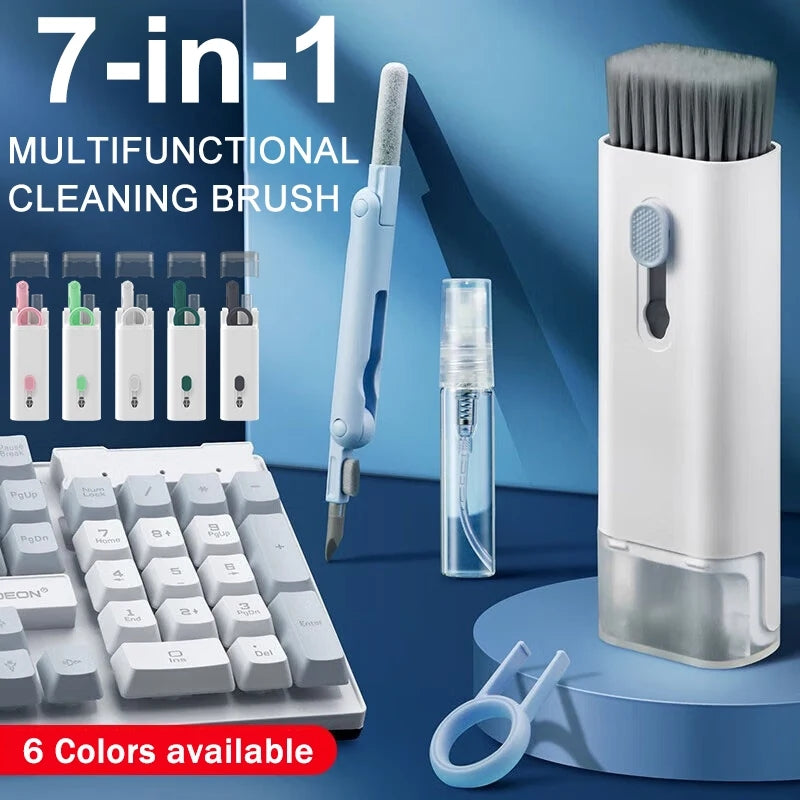 7-in-1 Keyboard Cleaning Kit | Multi-Function Electronics Cleaning Brush & Earbud Cleaning Pen