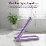 2-in-1 Cordless Hair Straightening & Curling Brush | Portable USB Rechargeable Hair Styler