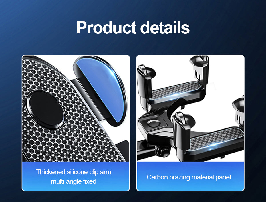 360° Retractable Car Rearview Mirror Phone Holder – Universal Adjustable Mobile Phone & GPS Mount