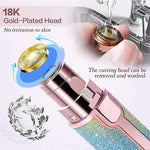 2-in-1 Women's Rechargeable Eyebrow Trimmer & Facial Hair Remover – Portable USB Electric Shaver