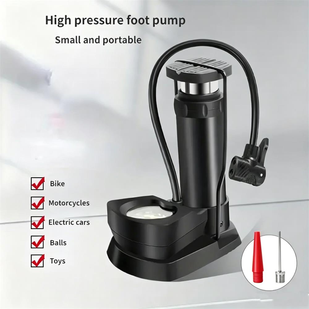 Portable High-Pressure Manual Air Pump — Universal Tire Inflator for Cars, Bikes, Motorcycles, Electric Bicycles & Sports Balls | Emergency Outdoor Use